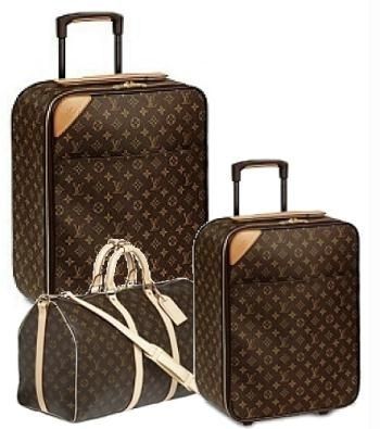 Image of Louis Vuitton suitcases Image of Louis Vuitton suitcases
