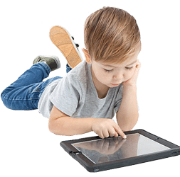 Image of child playing ipad 1