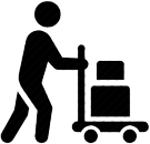 Image of luggage carrier icon